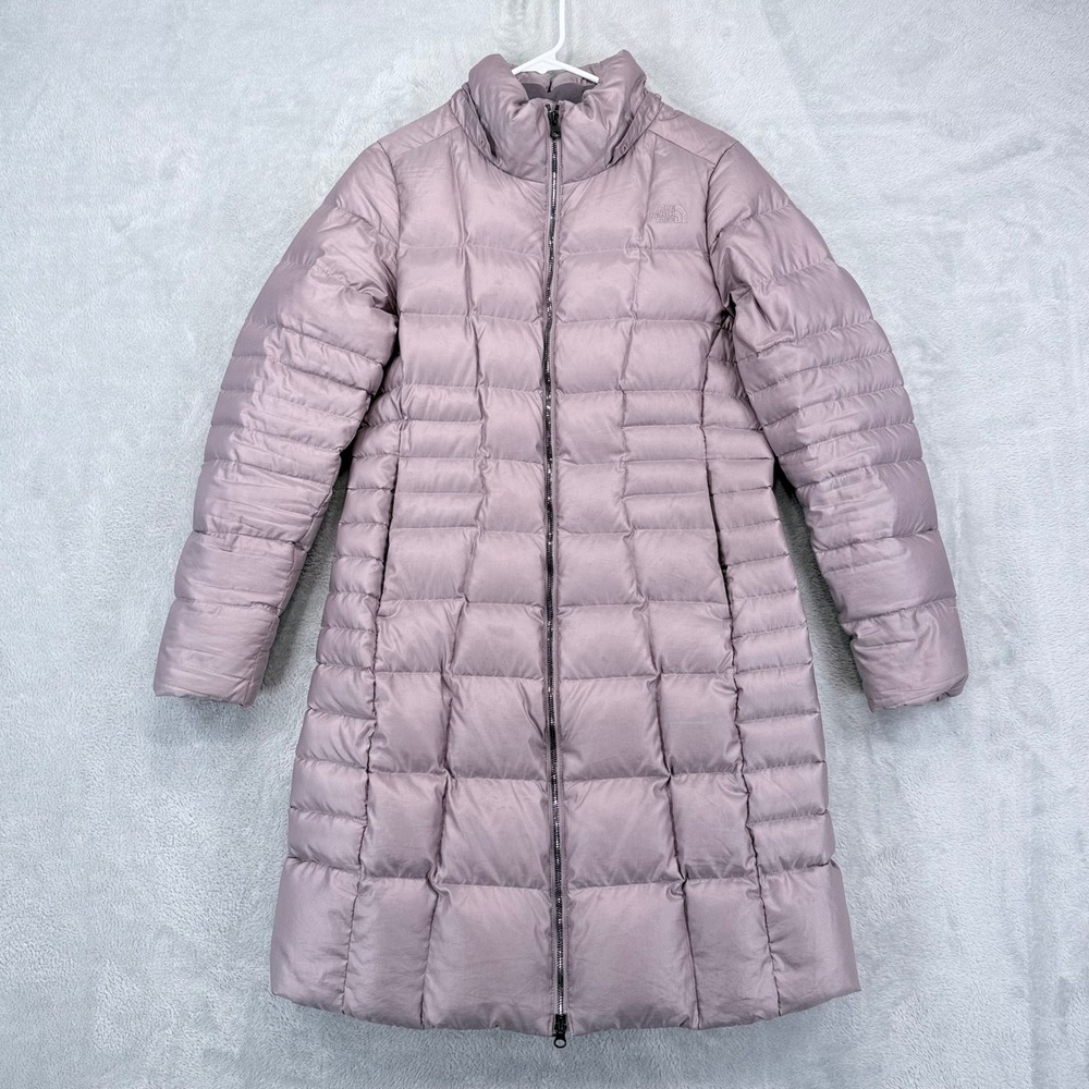 The North Face Metropolis Parka II Women Medium Mauve 550 Down Puffer Jacket